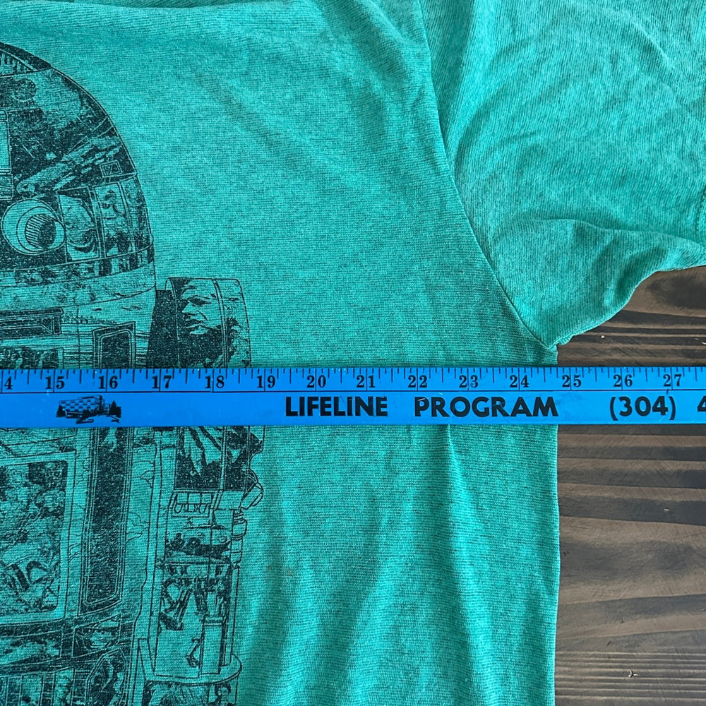 Men’s Star Wars R2-D2 Graphic Short Sleeve Tee Green Size L - Picture 5 of 6